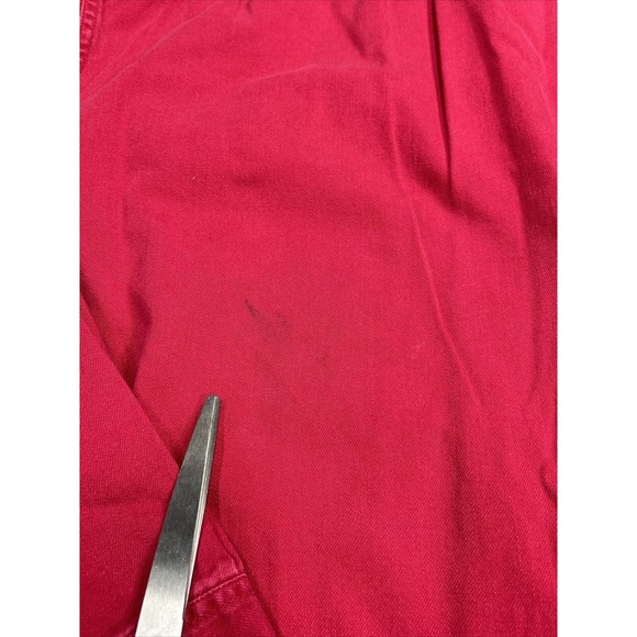 Levi's Jeans Mens Size Medium Red Denim Jean Shirt Western Cowboy Button Up - Picture 9 of 9